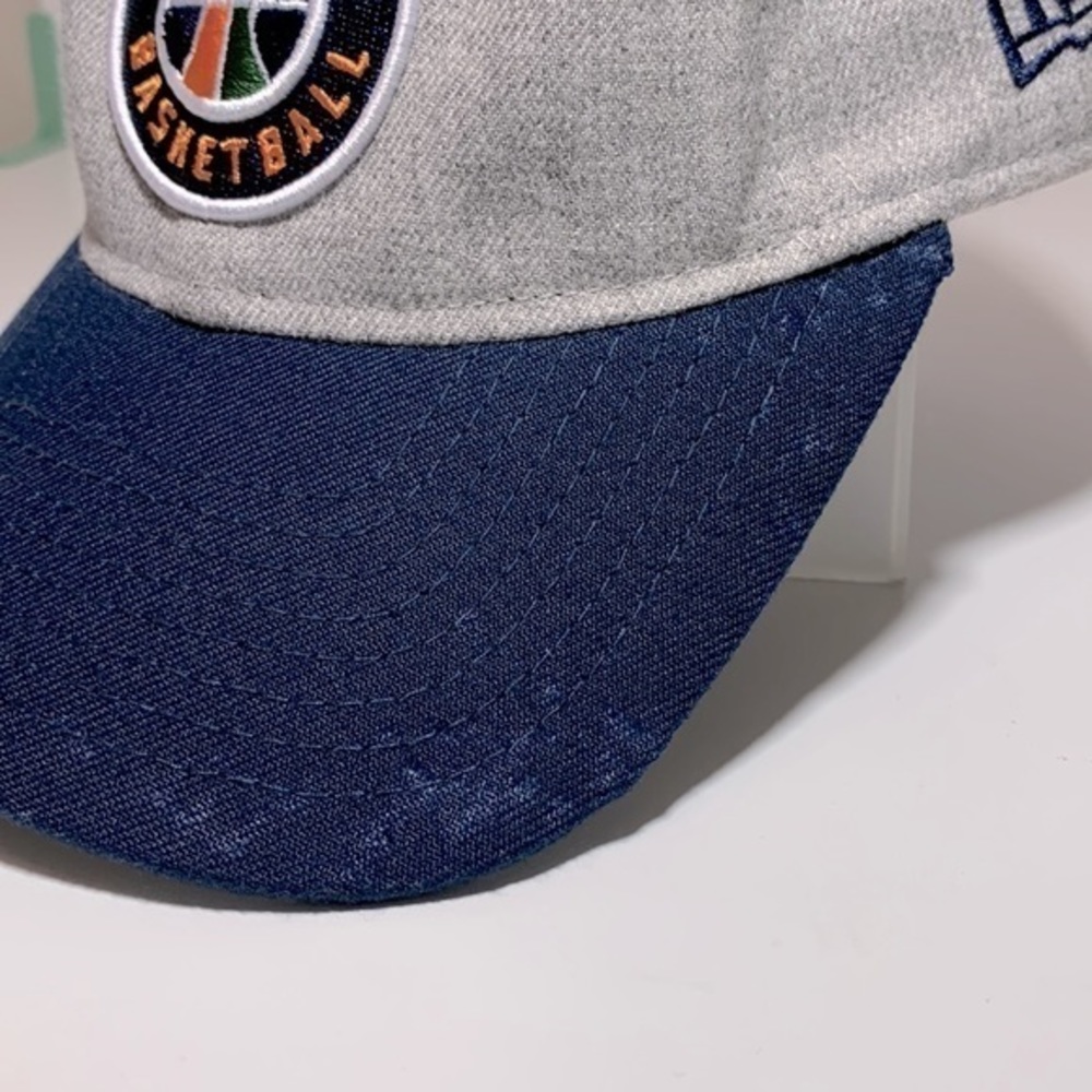 Utah Jazz NBA basketball slide adjustable baseball hat. Grey & Navy blue. - Picture 5 of 9